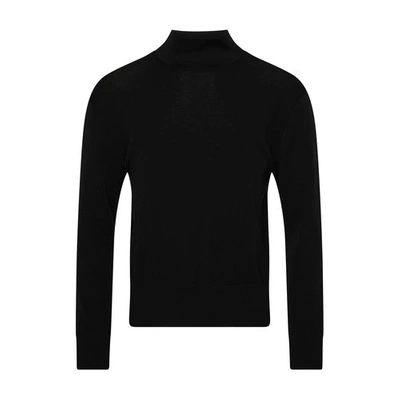 Shop Lemaire Seamless Turtleneck Sweater In Black