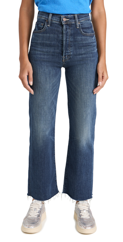 Shop Mother The Rambler Ankle Fray Jeans On Duty