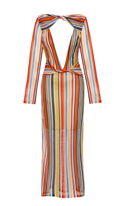 Shop Nana Gotti Serena Dress In Multi Color