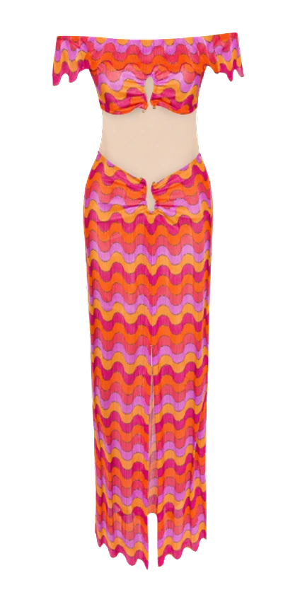 Shop Nana Gotti Baliana Dress In Multi Color
