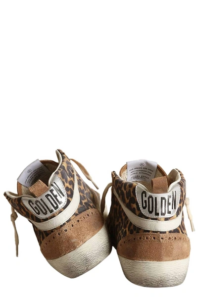 Shop Golden Goose Gwf00122f003464 Mid Star Leopard Golden Star Sneakers In Beige/brown Leopard /brown/black/white/silv In Multi