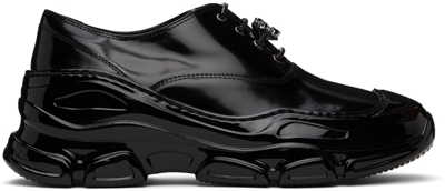 Shop Simone Rocha Black Pearl Daisy Trek Sneakers In Black/black/jet