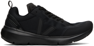 Shop Veja Black Condor 2 Sneakers In Full-black