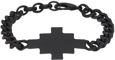 Shop Marcelo Burlon County Of Milan Black Cross Bracelet