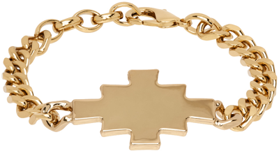 Shop Marcelo Burlon County Of Milan Gold Cross Bracelet