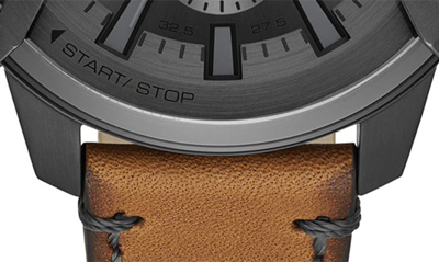 Diesel Men's Griffed Chronograph, Gunmetal-tone Stainless Steel Watch In Gunmetal