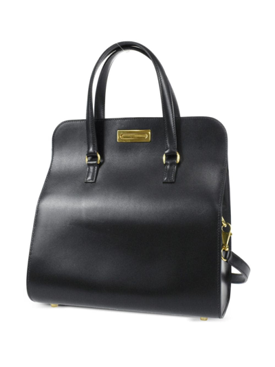 Pre-owned Hermes 2002  Box-shaped Two-way Handbag In Black