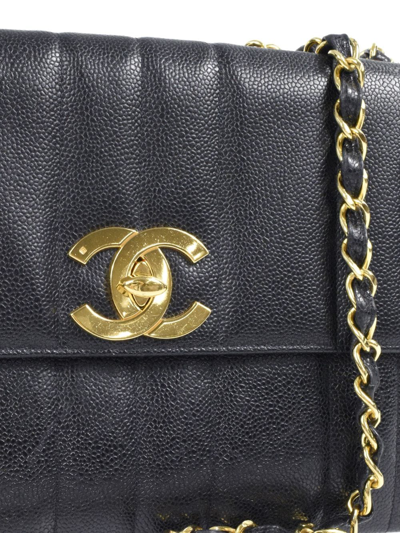 Pre-owned Chanel 1995 Jumbo Mademoiselle Quilt Classic Flap