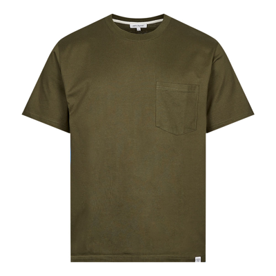 Shop Norse Projects Johannes Pocket T-shirt In Green