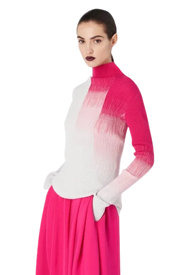 Shop Giorgio Armani Wool Knitwear In Pink