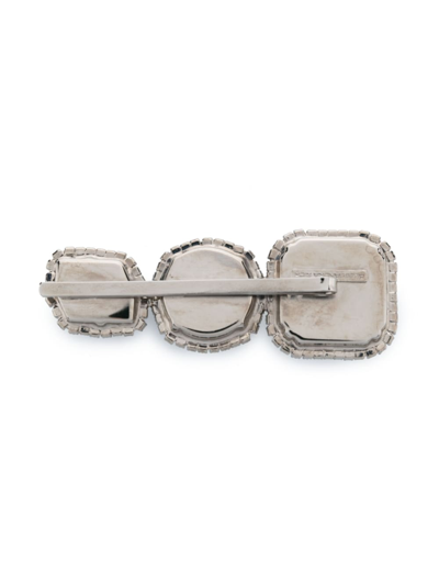 Shop Alessandra Rich Hair Accessory In Silver