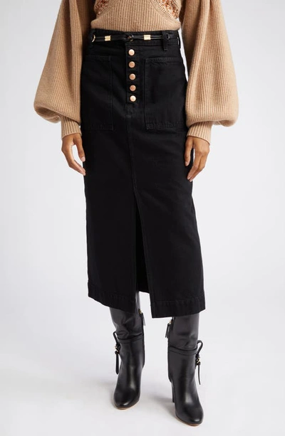 Dr denim midi clearance skirt