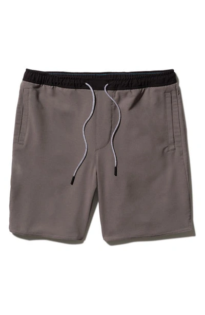 Shop Stance Complex Hybrid Shorts In Charcoal