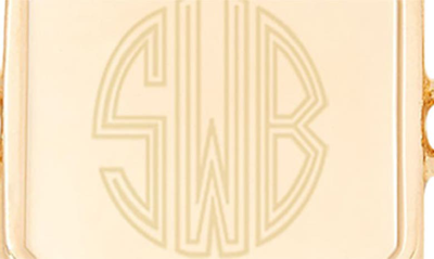 Shop Brook & York Quincy Monogram Bracelet In Gold