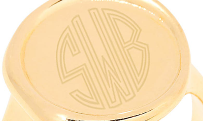 Brook & York Sadie Monogram Signet Ring In Gold