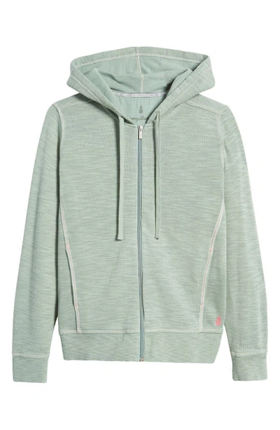 Shop Tommy Bahama Tobago Bay Cotton Blend Zip-up Hoodie In Tropical Fern