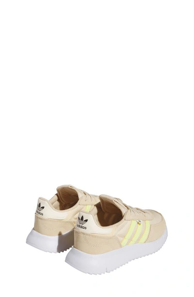 Shop Adidas Originals Kids' Retropy F2 Sneaker In Sand Strata/ Pulse Yellow