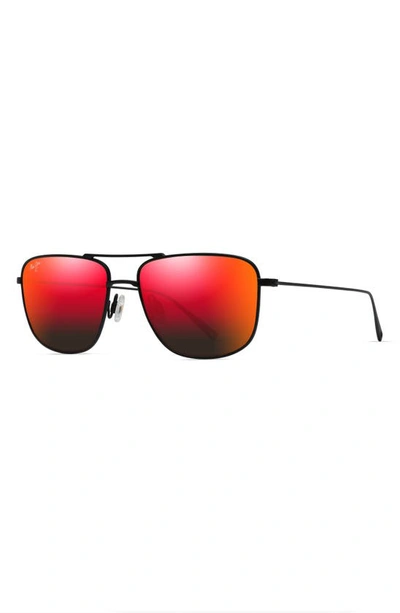 Maui Jim Keokea Rm447-04t In Matte Black