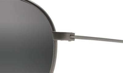 Maui Jim Walaka 57mm Polarizedplus2® Aviator Sunglasses In Matte Titanium