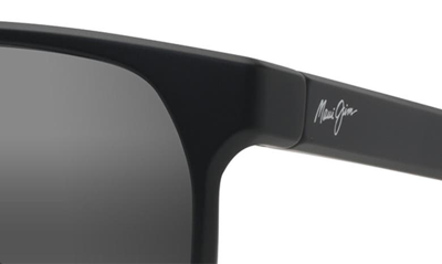 Maui Jim Pailolo 58mm Polarizedplus2® Rectangular Sunglasses In Black