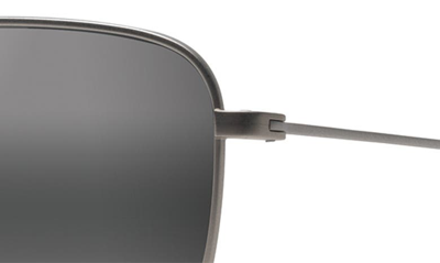 Maui Jim Mikioi 54mm Polarizedplus2® Aviator Sunglasses In Matte Titanium