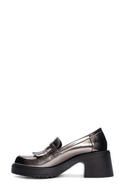 Shop Dirty Laundry Metallic Kiltie Loafer Pump In Pewter