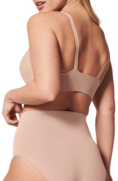 Shop Spanx Bra-llelujah!® Underwire Front Closure Adjustable Strap Bra In Toasted Oatmeal