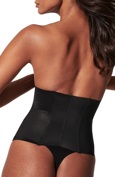 Shop Spanx Suit Your Fancy Waist Cincher In Very Black