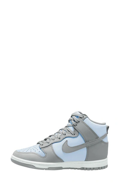 Shop Nike Dunk High Basketball Sneaker In Blue Tint/ Light Smoke/ White