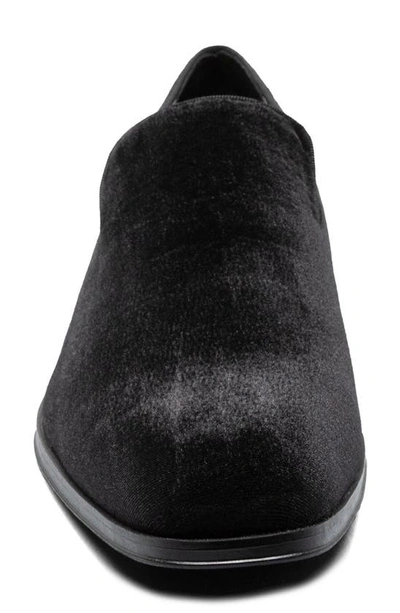 Shop Stacy Adams Savian Velour Loafer In Black