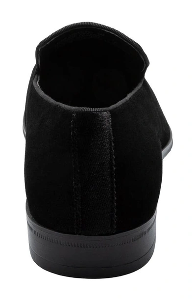Stacy Adams Savian Velour Loafer In Black