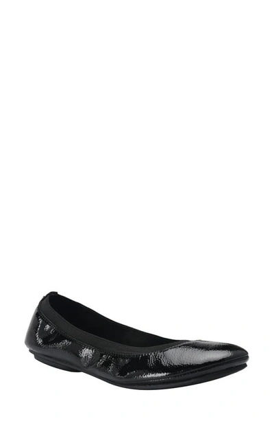 Bandolino Edition Womens Stretch Round Toe Ballet Flats In Black 001
