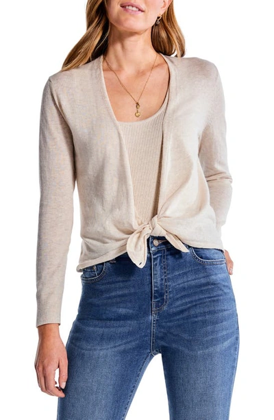 Nic + Zoe 4-way Convertible Cardigan In Sandshell