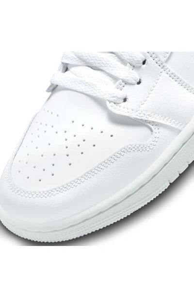 Shop Jordan Air  1 Low Sneaker In White/ White/ White