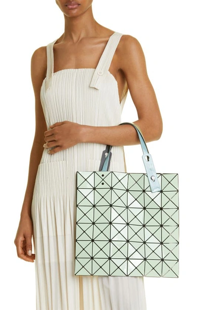 Shop Bao Bao Issey Miyake Lucent Colorblock Tote In Light Green X Blue Green