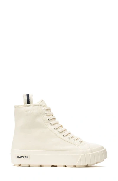 Shop Seavees La Brea High Top Lug Sneaker In White