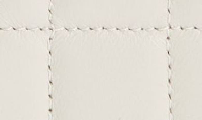 Shop Saint Laurent Gaby Quilted Zip Leather Card Case In Blanc Vintage