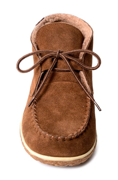 Minnetonka Torrey Berber Fleece Lined Slipper Boot In Whiskey