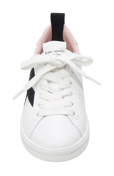 Shop Kate Spade Signature Sneaker In Tru Wht/ Mch Pnk/ Blk