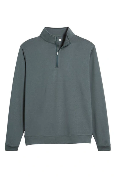 Peter Millar Crafted Stealth Quarter Zip Performance Pullover In Balsam