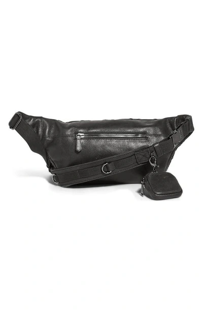 Shop Aimee Kestenberg Outta Here Large Belt Bag In Black Laced Vintage