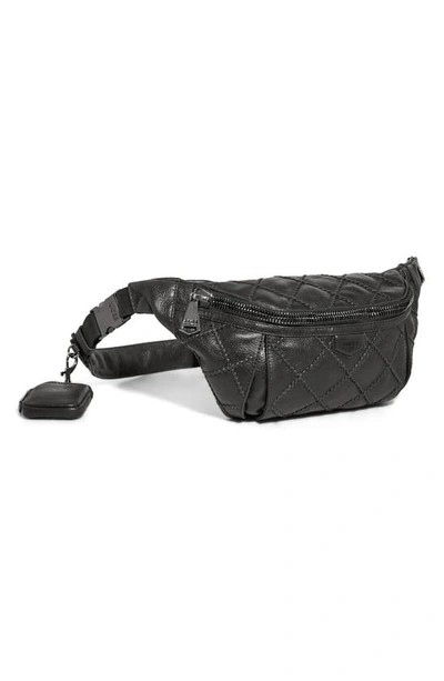 Shop Aimee Kestenberg Outta Here Large Belt Bag In Black Laced Vintage