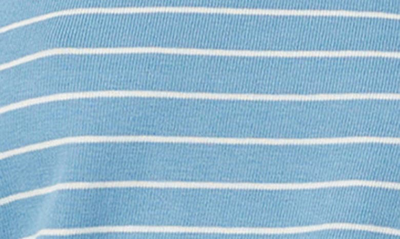 Shop Lauren Ralph Lauren Stripe Long Pajamas In Dark Blue Stripe