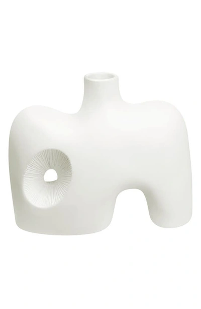 Shop Renwil Mariner Decorative Ceramic Vase In Off-white