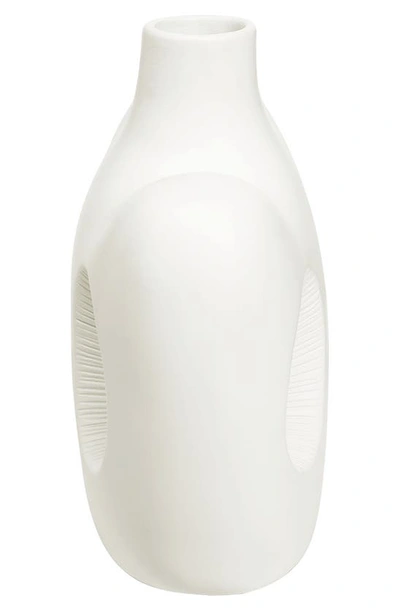 Renwil Mariner Decorative Ceramic Vase In Off-white