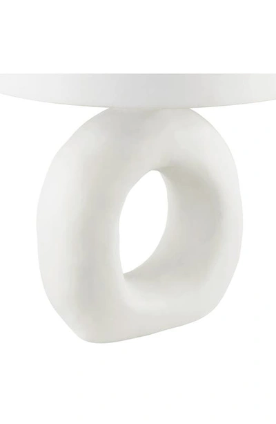 Renwil Kalahari Ceramic Table Lamp In Matte Off-white