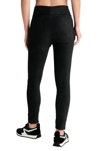 Splendid Faux Suede Leggings In Black