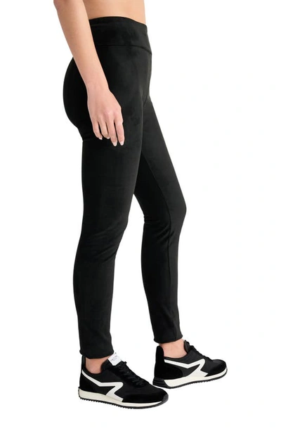 Splendid Faux Suede Leggings In Black