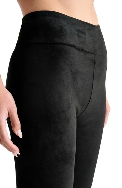 Splendid Faux Suede Leggings In Black