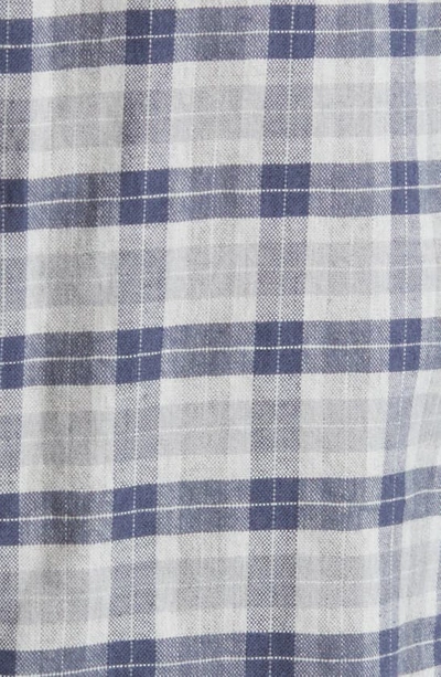 Rails Reid Regular Fit Plaid Stretch Cotton Button-down Shirt In Faded Navy Melange
